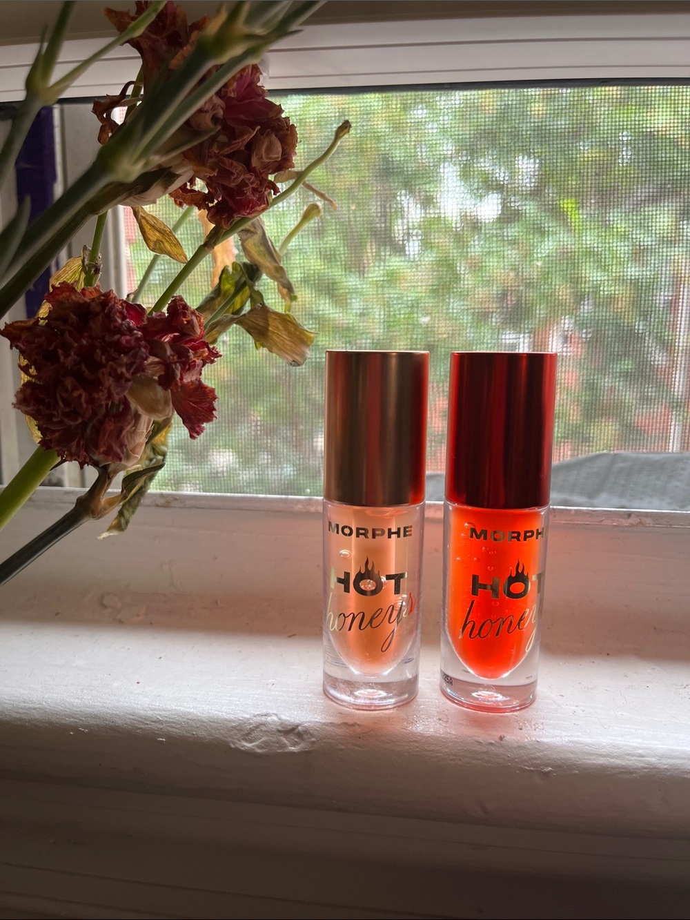 Morphe Hot Honey Liquid Lipstick Duo - Peach & Bright Orange 🍊